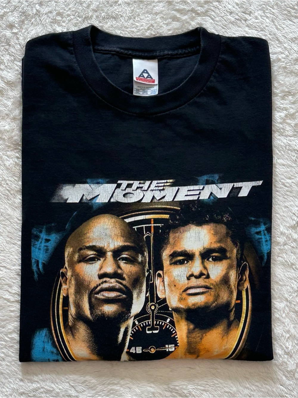 VTG 2014 Mayweather vs Maidana Boxing Fight Shirt 2XL AAA Graphic Tee Back Hit